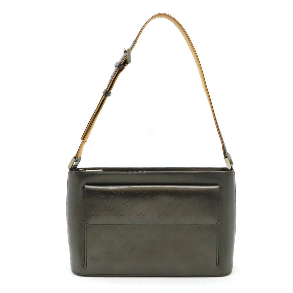 LOUIS VUITTON Monogram Matte Alston Shoulder Bag Hobo Noir Black